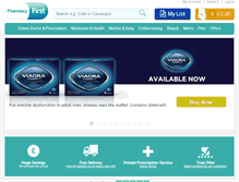 Tablet Screenshot of pharmacyfirst.co.uk