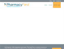 Tablet Screenshot of pharmacyfirst.com